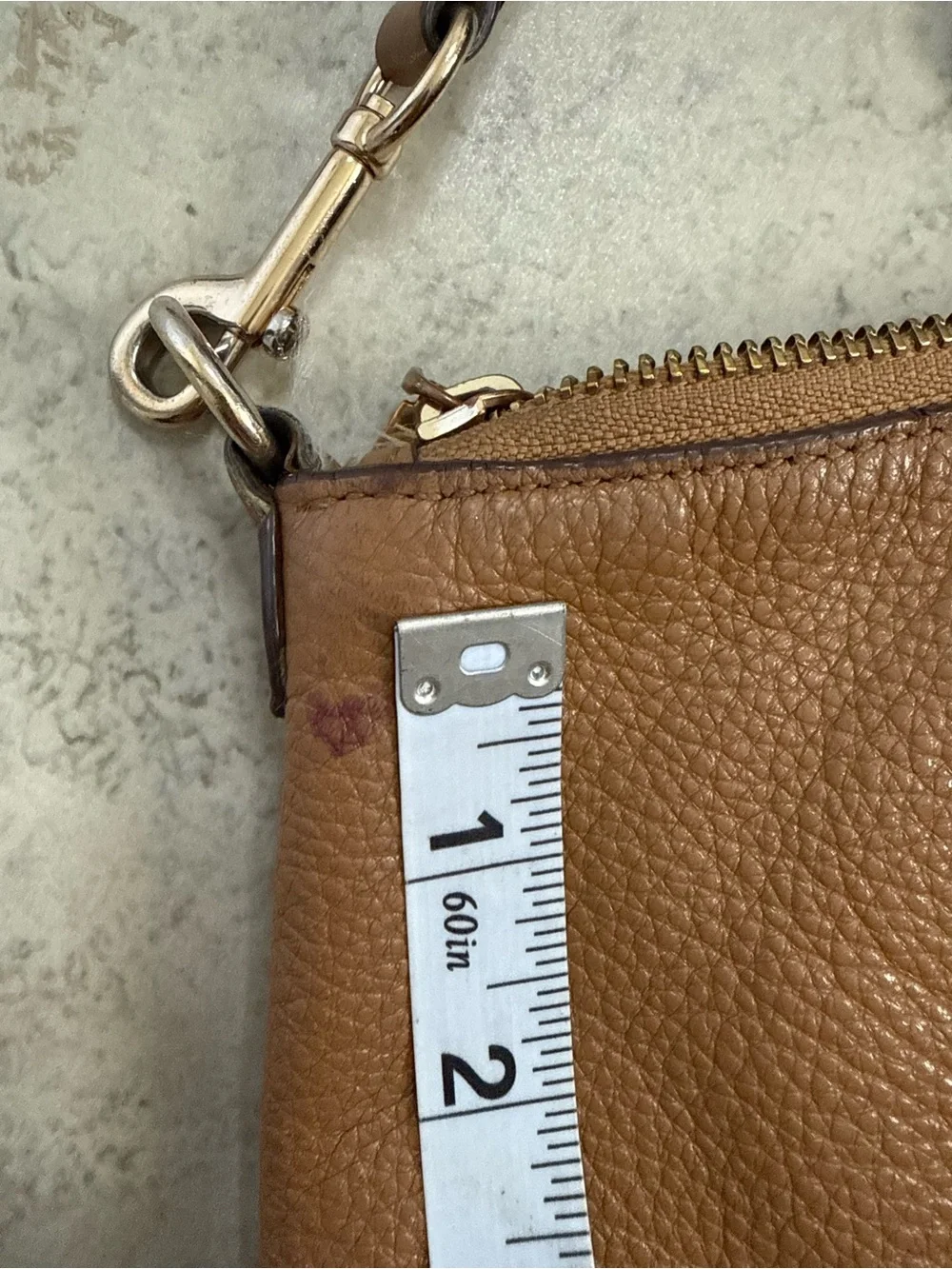 Coach Pebbled Leather Shoulder Satchel in Tan